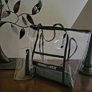 Kendall + Kylie Logo PVC Clear Tote